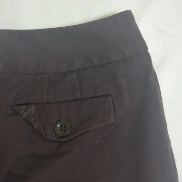 Ann Taylor Mid- Rise Bootcut Trousers, Color Brown Size 4P - Picture 10 of 13